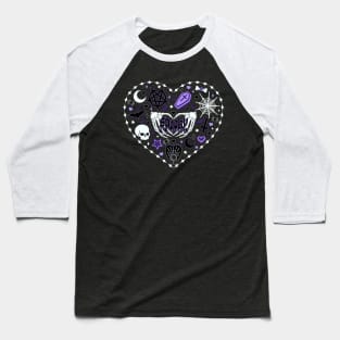 Spooky Witch Heart Baseball T-Shirt